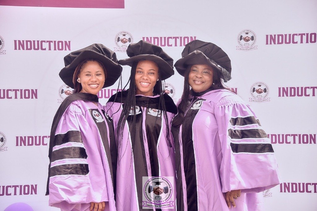 Certified Inductees in Ceremonial Regalia